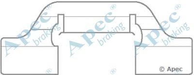 APEC BRAKING kit1121 -  Комплектующие, тормозные колодки